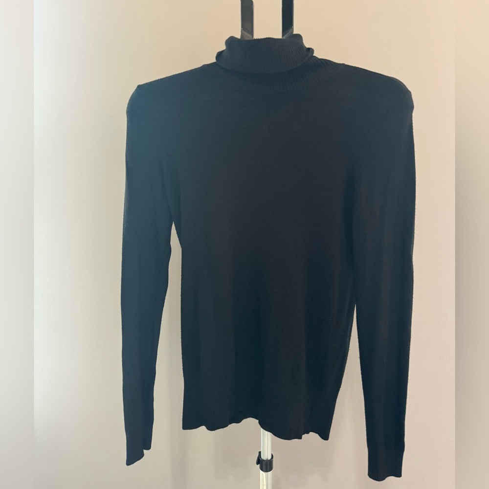 Ann Taylor Black Turtleneck Sweater